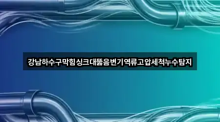 강남하수구막힘싱크대뚫음변기역류고압세척누수탐지