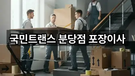 국민트랜스 분당점 포장이사