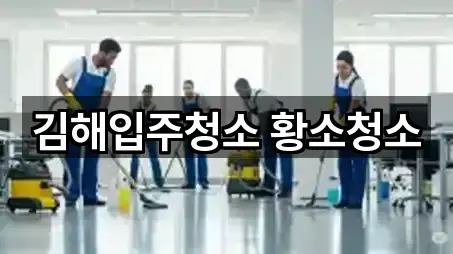 김해입주청소 황소청소