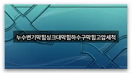 누수변기막힘싱크대막힘하수구막힘고압세척