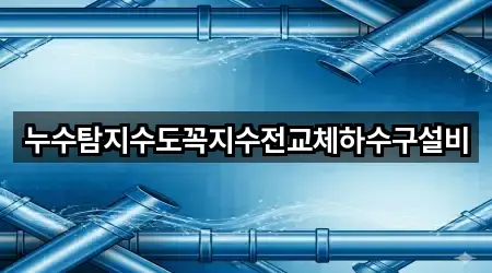 누수탐지수도꼭지수전교체하수구설비