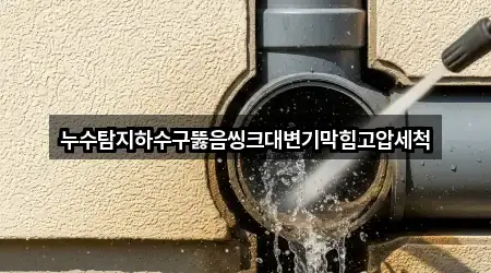 누수탐지하수구뚫음씽크대변기막힘고압세척