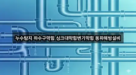 누수탐지 하수구막힘 싱크대막힘변기막힘 동파해빙설비