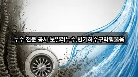 누수.전문.공사.보일러누수.변기하수구막힘뚫음