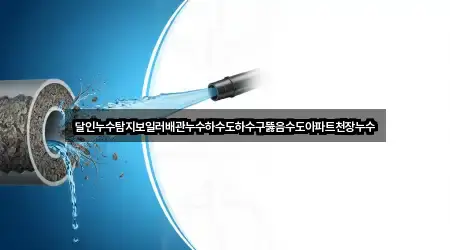 달인누수탐지보일러배관누수하수도하수구뚫음수도아파트천장누수