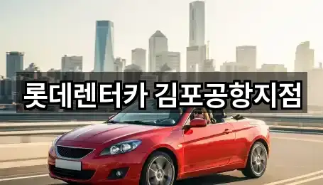 롯데렌터카 김포공항지점