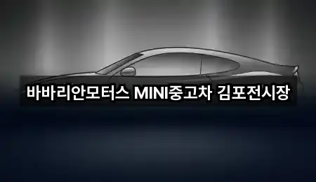 바바리안모터스 MINI중고차 김포전시장