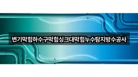 변기막힘하수구막힘싱크대막힘누수탐지방수공사