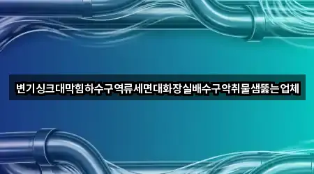 변기싱크대막힘하수구역류세면대화장실배수구악취물샘뚫는업체