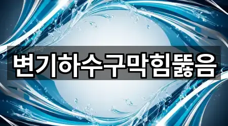 변기하수구막힘뚫음