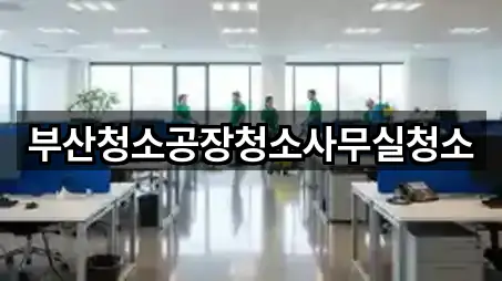 부산청소공장청소사무실청소