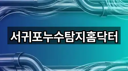 서귀포누수탐지홈닥터