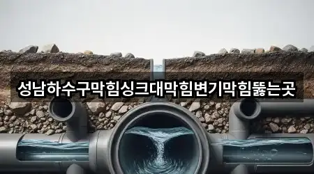 성남하수구막힘싱크대막힘변기막힘뚫는곳