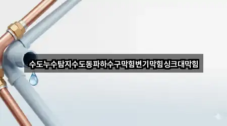 수도누수탐지수도동파하수구막힘변기막힘싱크대막힘