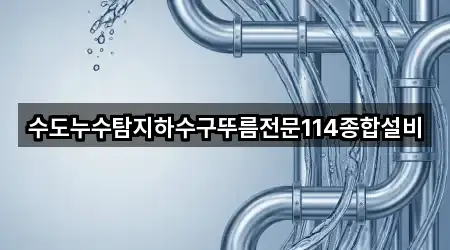 수도누수탐지하수구뚜름전문114종합설비