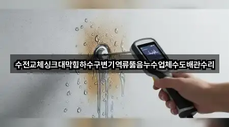 수전교체싱크대막힘하수구변기역류뚫음누수업체수도배관수리