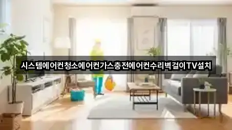 시스템에어컨청소에어컨가스충전에어컨수리벽걸이TV설치