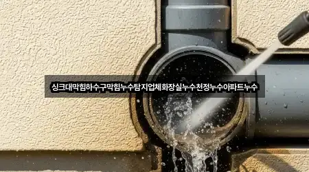 싱크대막힘하수구막힘누수탐지업체화장실누수천정누수아파트누수