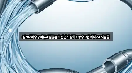 싱크대하수구역류막힘뚫음수전변기정화조누수고압세척24시출동