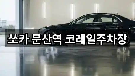 쏘카 문산역 코레일주차장