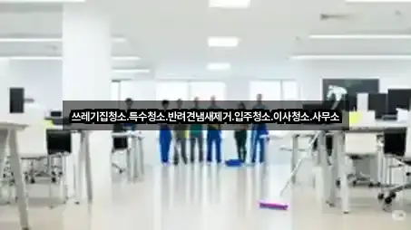 쓰레기집청소.특수청소.반려견냄새제거.입주청소.이사청소.사무소