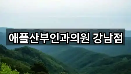 애플산부인과의원 강남점