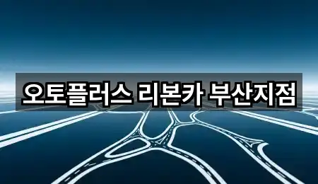 오토플러스 리본카 부산지점