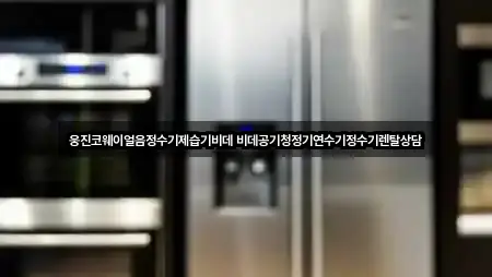웅진코웨이얼음정수기제습기비데 비데공기청정기연수기정수기렌탈상담