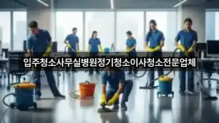 입주청소사무실병원정기청소이사청소전문업체