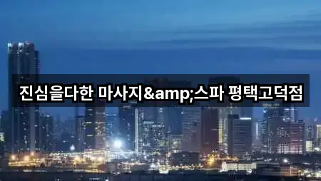 진심을다한 마사지&스파 평택고덕점