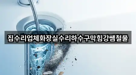 집수리업체화장실수리하수구막힘강쌤철물