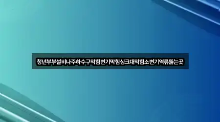 청년부부설비나주하수구막힘변기막힘싱크대막힘소변기역류뚫는곳