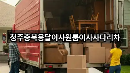 충북 내곡동 용달이사 5곳 최근 확인