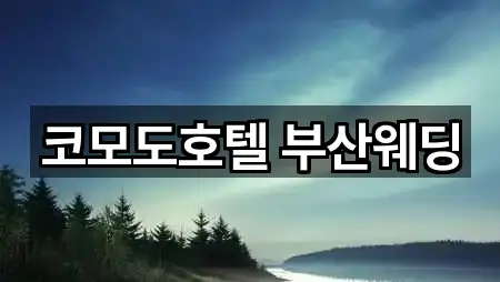 코모도호텔 부산웨딩