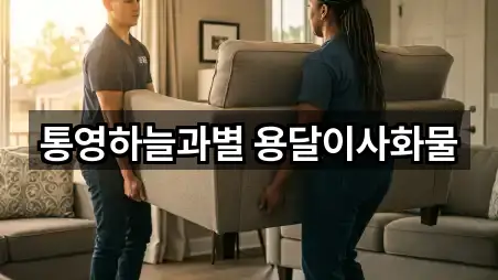 경남 통영 도천동 용달이사 3곳 지도 한눈정리