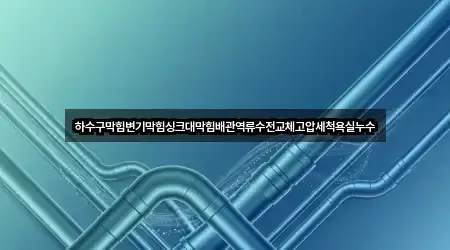 하수구막힘변기막힘싱크대막힘배관역류수전교체고압세척욕실누수