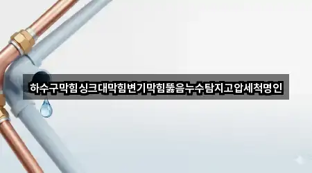 오늘의 강원특별자치도 태장동 싱크대막힘 5곳