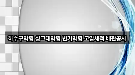 서울특별시 광진구 구의동 싱크대막힘 비교 정리 5곳
