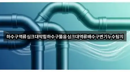 하수구역류싱크대막힘하수구뚫음싱크대역류배수구변기누수탐지