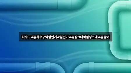 하수구역류하수구막힘변기막힘변기역류싱크대막힘싱크대역류뚫어