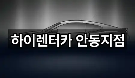 경북 남문동 렌트카 상담 가능 5곳