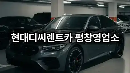 진부면 렌트카 업데이트 5곳