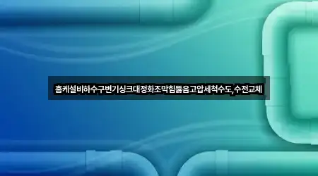 홈케설비하수구변기싱크대정화조막힘뚫음고압세척수도,수전교체