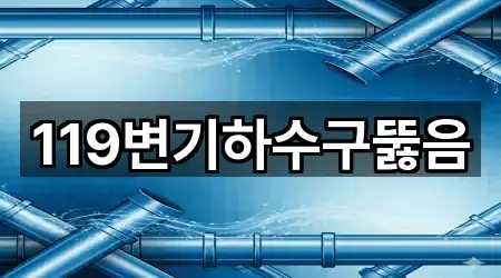 119변기하수구뚫음
