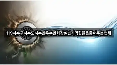 119하수구하수도하수관우수관화장실변기막힘뚫음뚫어주는업체