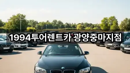 전남 광양시 마동 렌트카 필수 정보 5곳