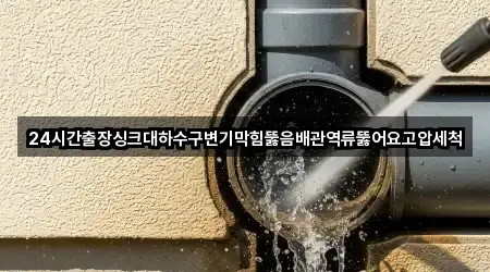 충남 보령 주산면 변기막힘 2곳 주소 체크