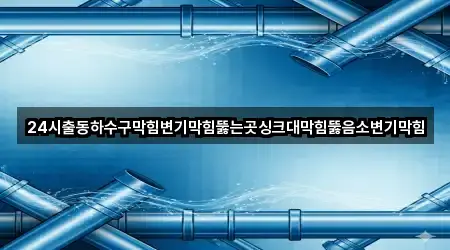 24시출동하수구막힘변기막힘뚫는곳싱크대막힘뚫음소변기막힘