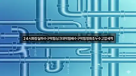24시화장실하수구막힘싱크대막힘배수구막힘정화조누수고압세척